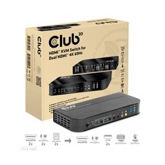 "Club 3D CSV-1382 KVM/Audio Switch Desktop - Boost Your Workflow with Seamless Connectivity!"